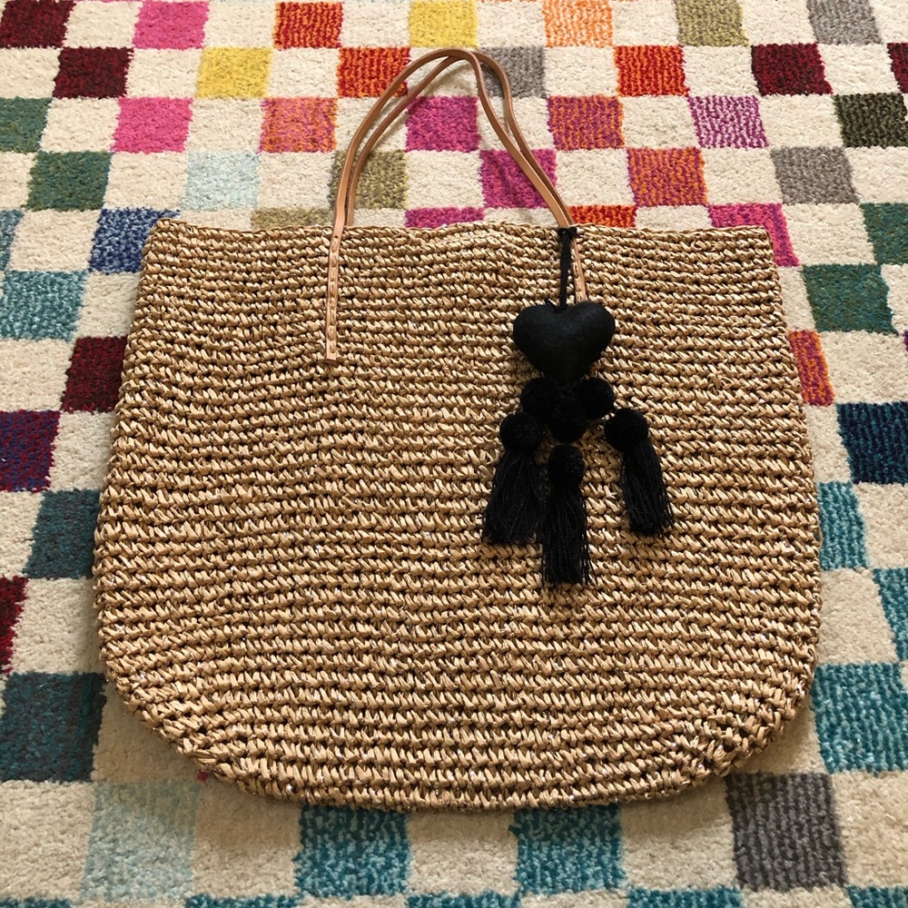 BANANA REPUBLIC Straw Tote LIKE NEW